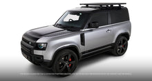 Kit galerie de toit Rhino-Rack Pioneer 6 pour Land Rover Defender II 90, avec pieds RCL-RCH, 1300x1240mm, robuste et pratique.