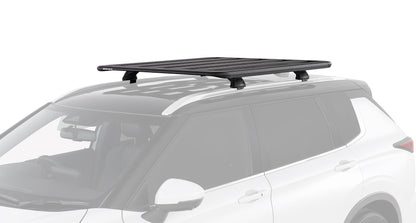 Galerie de toit Rhino-Rack Pioneer pour Mitsubishi Outlander Gen4 2021+, dimensions 1300 x 1240mm, vue de côté.