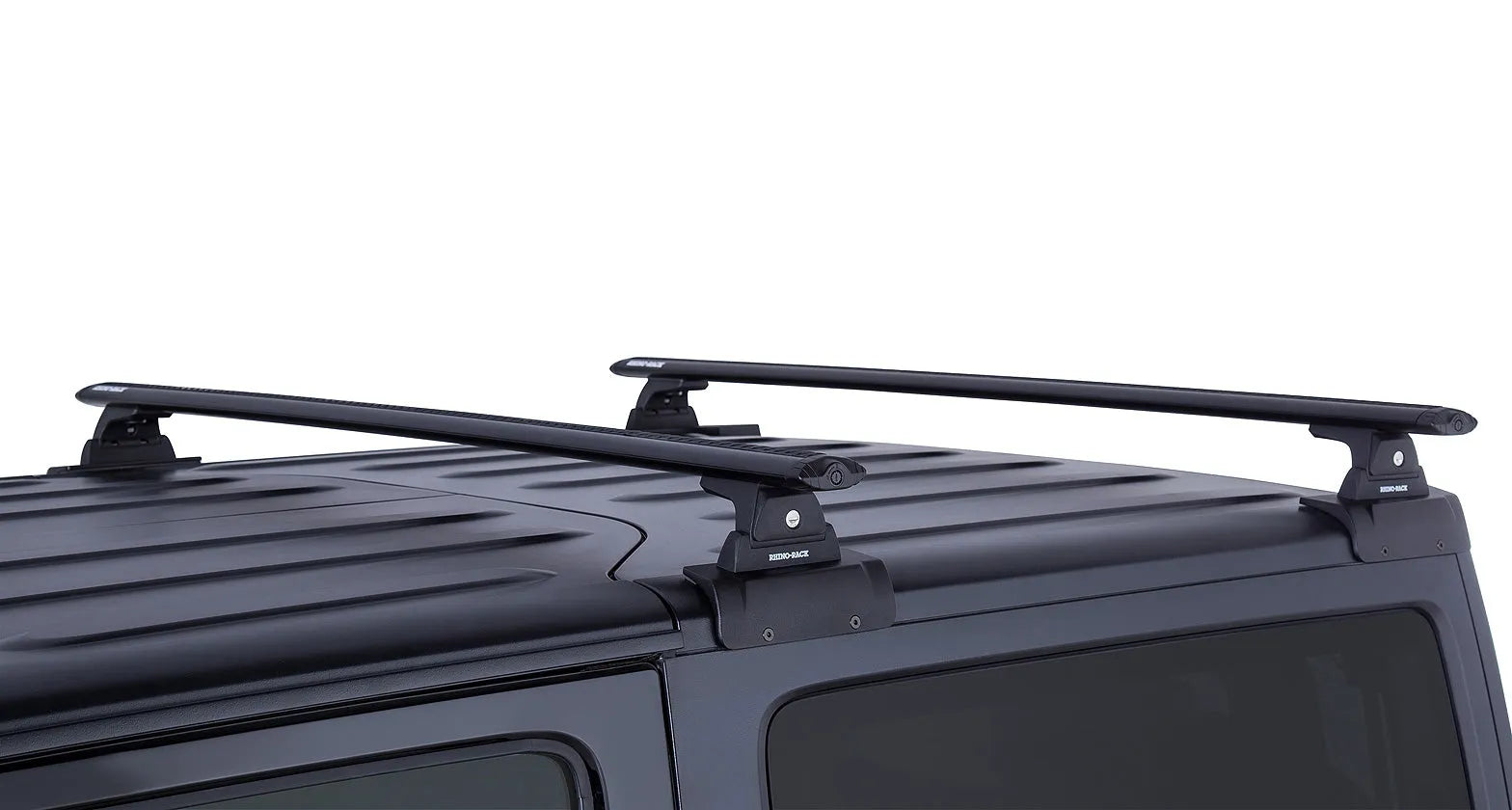 Kit de 2 barres de toit RHINO-RACK Sportz de 1500mm pour Jeep Wrangler JK 2 portes, fixation solide pour véhicule.