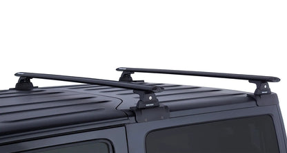 Kit de 2 barres de toit RHINO-RACK Sportz de 1500mm pour Jeep Wrangler JK 2 portes, fixation solide pour véhicule.