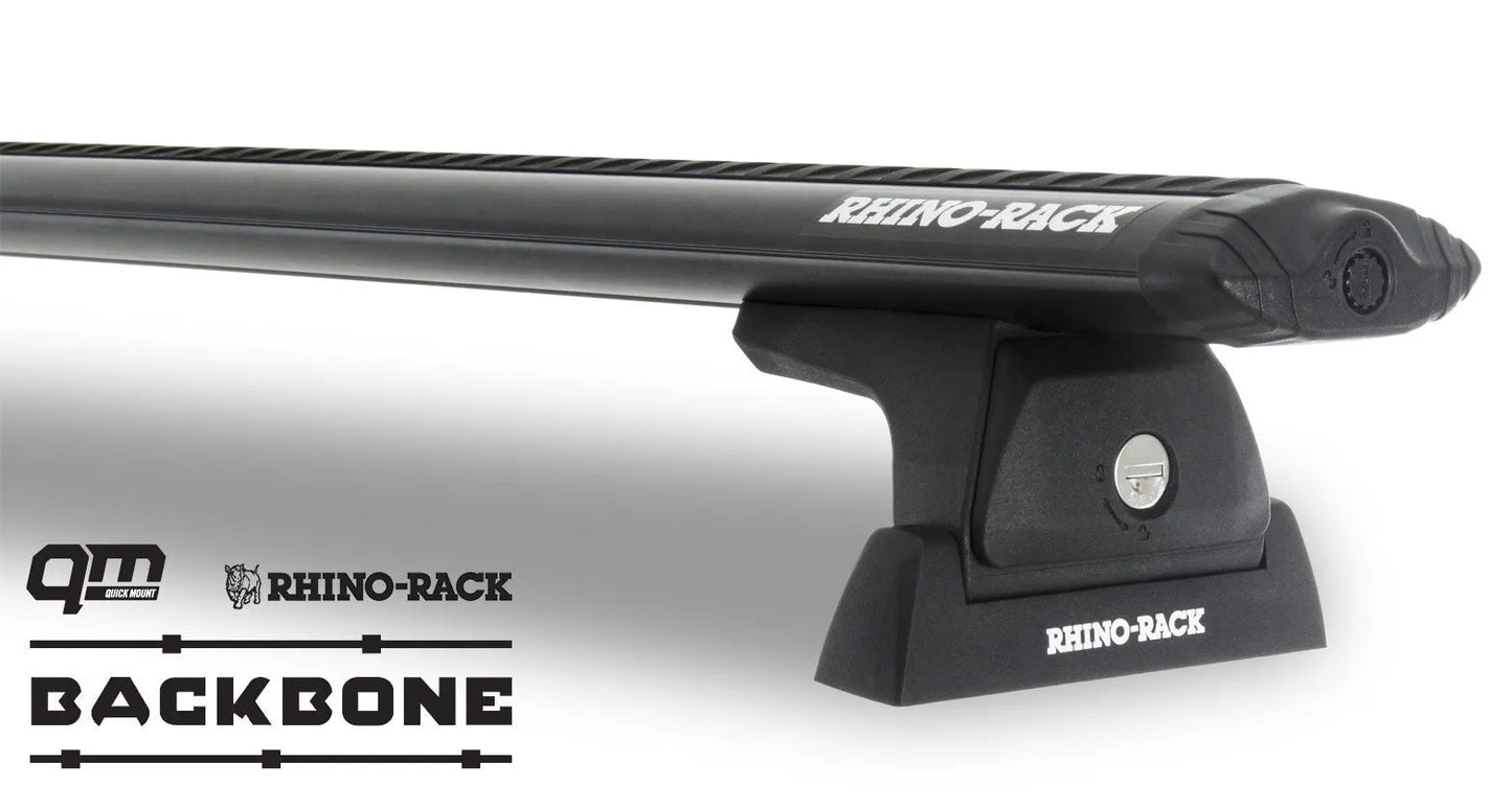 Kit de 2 barres de toit RHINO-RACK Sportz 1500mm pour Jeep Wrangler JK 2 portes, fixation solide pour transport.