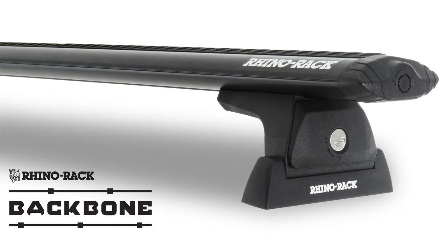 Kit de 3 barres de toit Vortex RHINO-RACK pour Jeep Wrangler JK 4 portes, longueur 1500mm, avec fixation robuste.