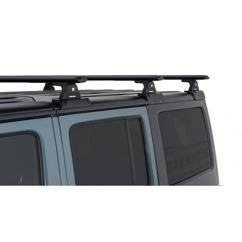 Kit de 3 barres de toit Vortex RHINO-RACK de 1500mm pour Jeep Wrangler JK 4 portes, en acier robuste et fixation sécurisée