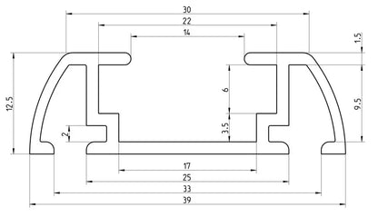 Paired rails universels RTV de Rhino-Rack, accessoires pour rack de toit, en acier robustes pour véhicules.
