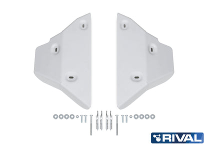 Kit de protections inférieures en aluminium 6mm Rival4x4 pour Isuzu D-Max 2020+ robuste et résistant, conçu pour le hors-route.