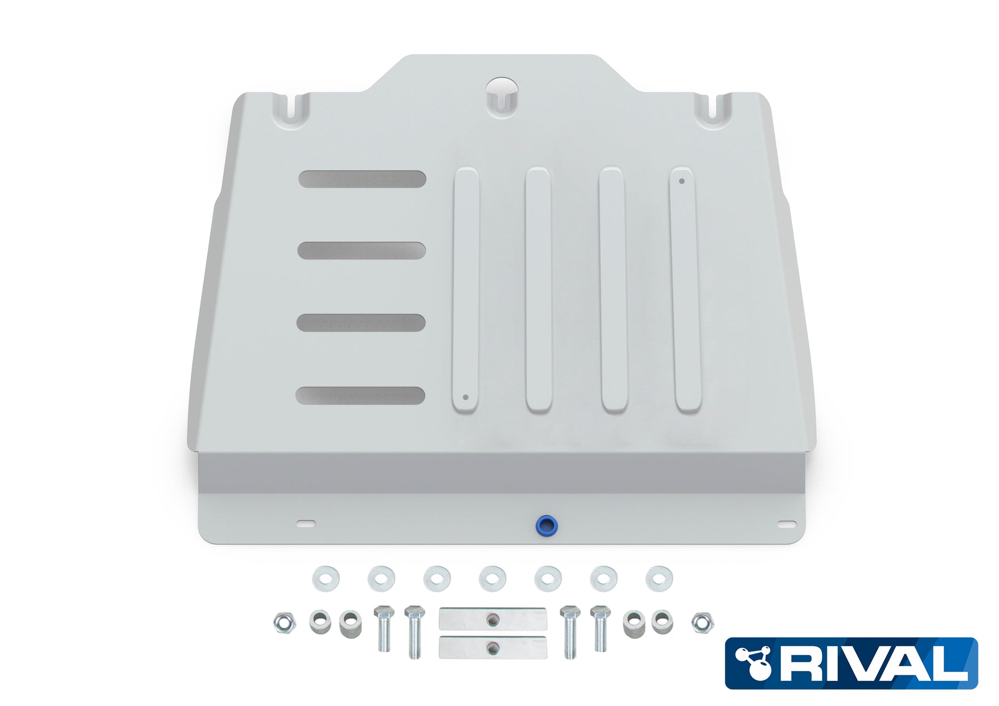 Kit de blindage en aluminium 6mm pour protections inférieures du Isuzu D-Max 2020+ par RIVAL 4X4, avec pièces robustes et durables.