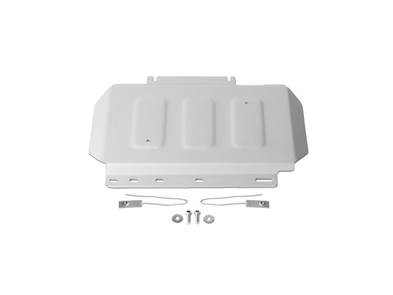 Kit de protections inférieures en aluminium 6mm pour Ford Raptor 2018-2022, fabriqué par Rival4x4, visible avec fixation solide.