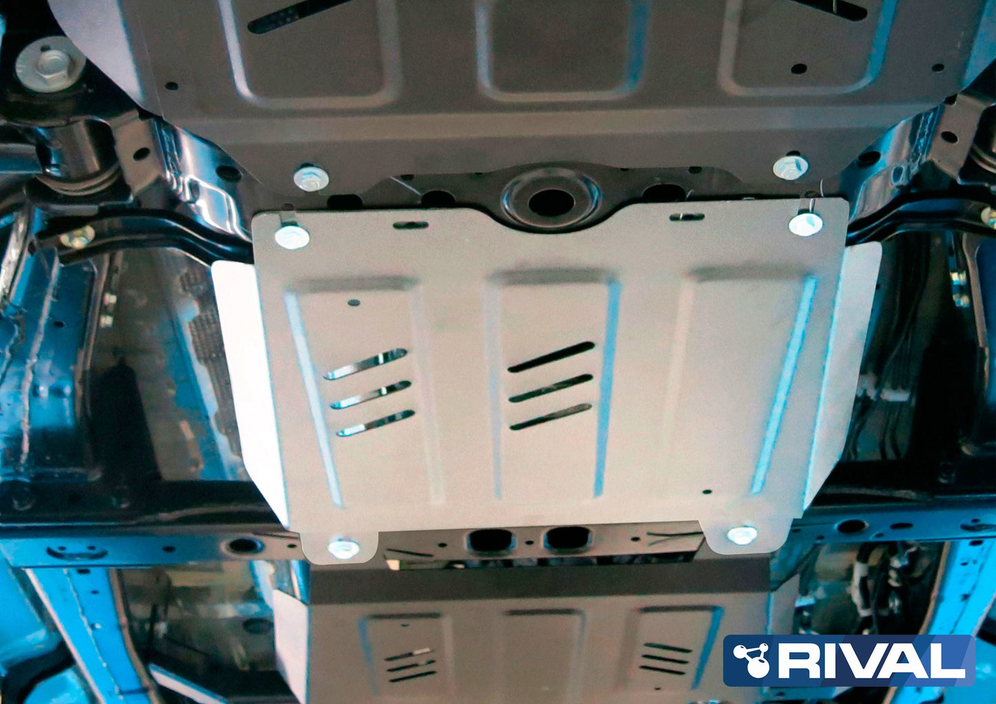 Kit de protections intégrales inférieures en aluminium 6mm pour Toyota Hilux Revo 2016+ de la marque RIVAL 4X4.