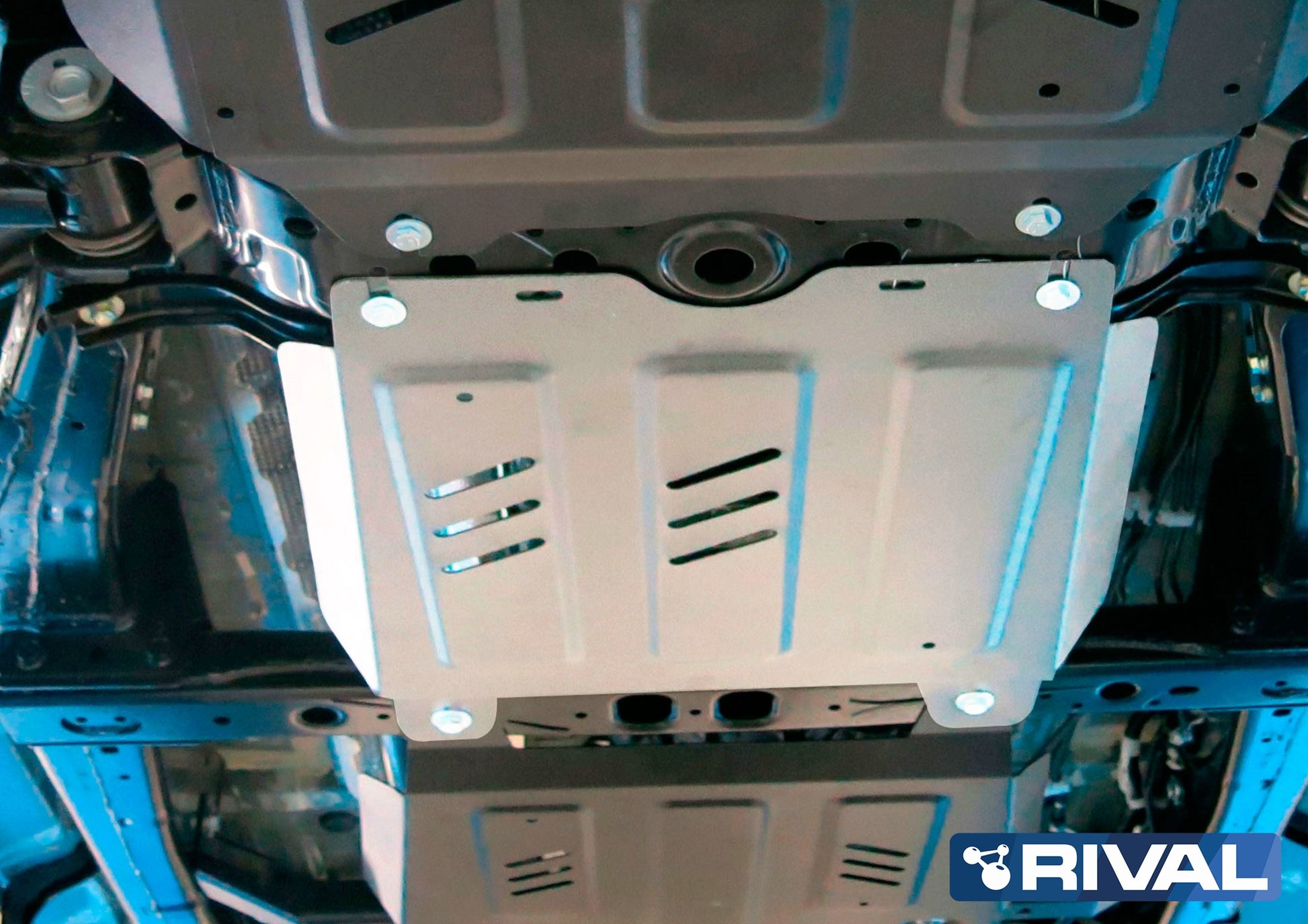 Kit de protections intégrales inférieures en aluminium 6mm pour Toyota Hilux Revo 2016+ de la marque RIVAL 4X4.