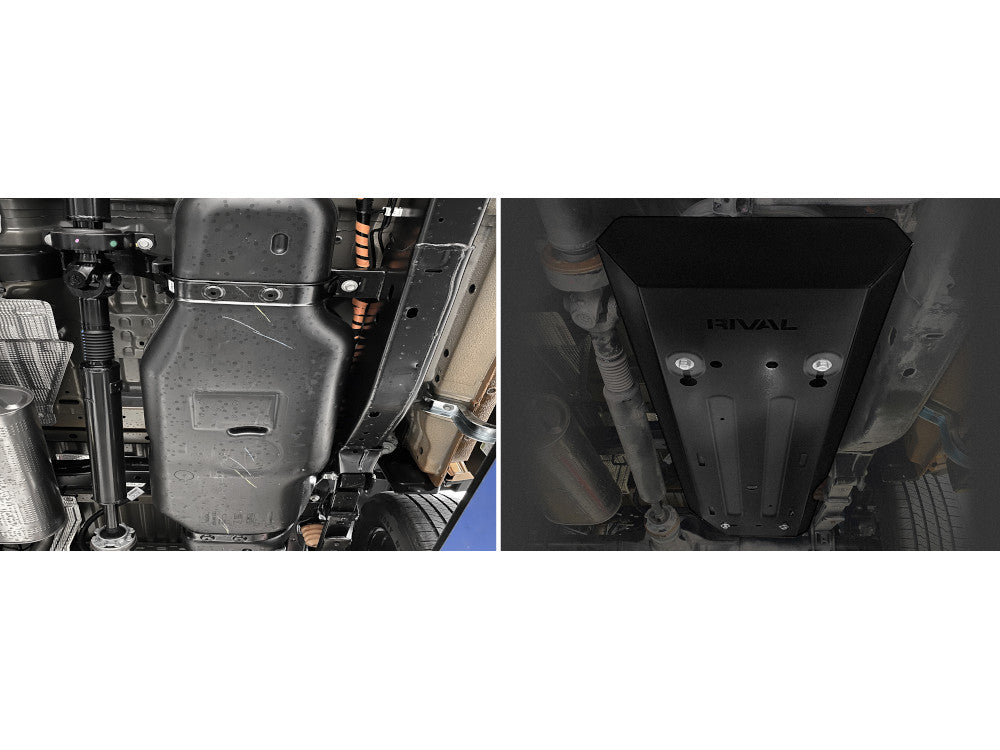 Pack de blindages en acier 3mm pour Ford Ranger 2023+ par RIVAL 4x4, protections inférieures robustes pour 4x4.