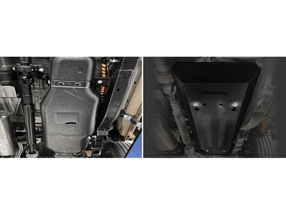 Pack de blindages en acier 3mm pour Ford Ranger 2023+ par RIVAL 4x4, protections inférieures robustes pour 4x4.