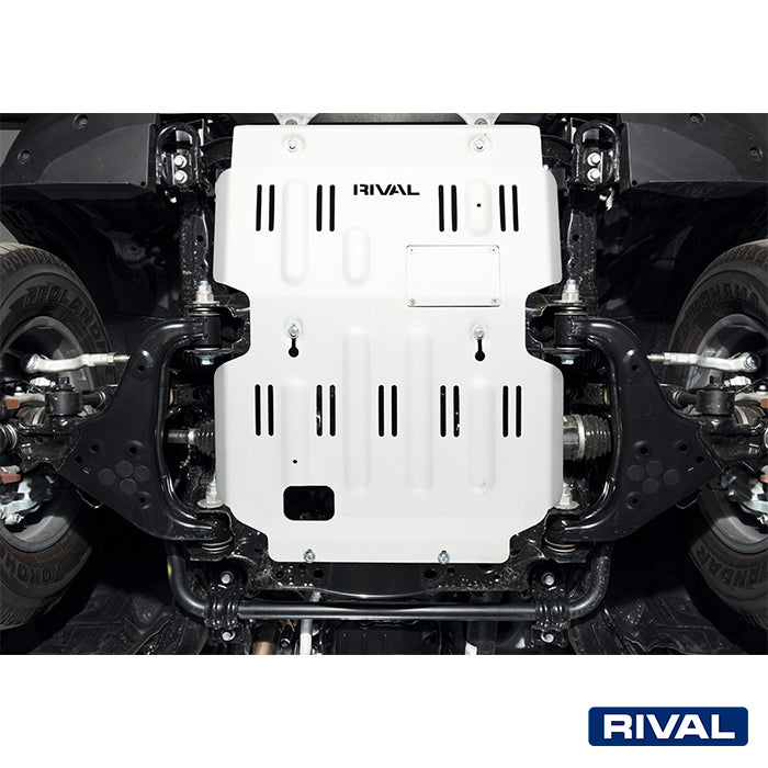 Protection inférieure RIVAL 4X4 pour Toyota Land Cruiser Prado J250, ensemble de protections robustes visibles sur le véhicule.