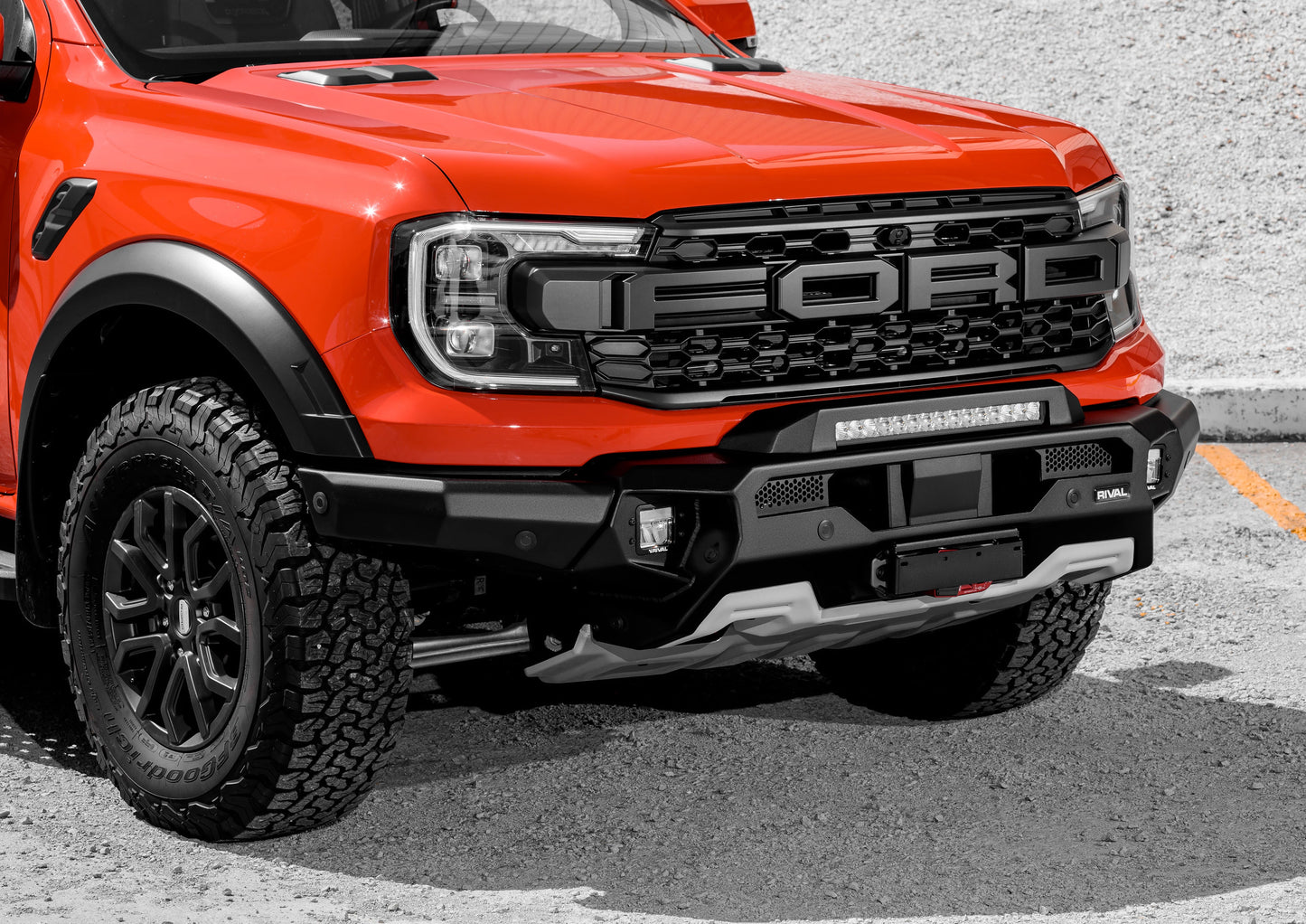 Pare-choc Avant Rival 4x4 Ford Raptor 2023+ | Aluminium Noir sur Xperts4x4 Accessoires 4x4 Off-Road