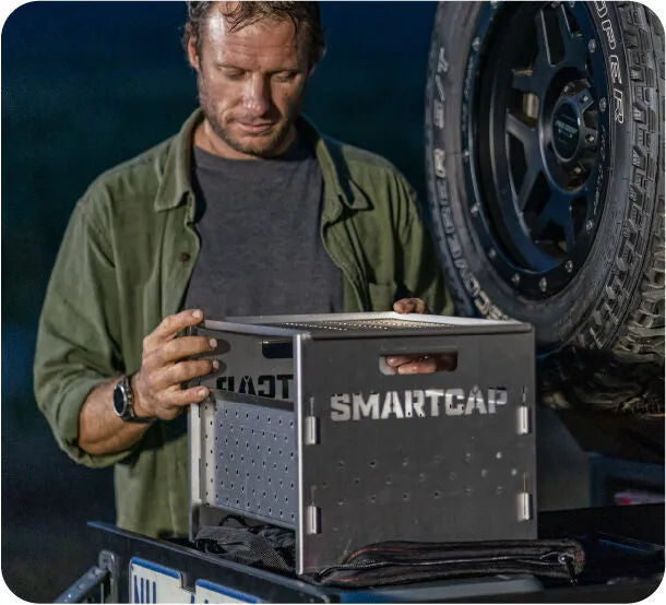 Brasero BBQ RSI SMARTCAP, barbecue en métal avec grille de cuisson, idéal pour des grillades en extérieur.