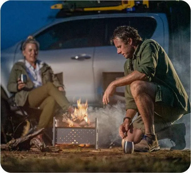 Brasero barbecue RSI SMARTCAP, dispositif de feu pour cuisson extérieure avec design moderne et sécurité intégrée.