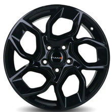 Jantes en aluminium RUUUD 18" noir brillant, 5x120, certifiées TÜV, avec finition élégante pour voiture.