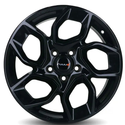 Jantes en aluminium RUUUD 18" noir brillant, 5x120, certifiées TÜV, avec finition élégante pour voiture.