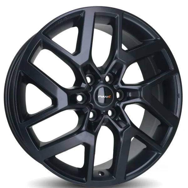 Jante aluminium RUUUD Bastogne 7,5x19, 6x120, ET52, finition noire mate, style moderne et robuste pour véhicule.