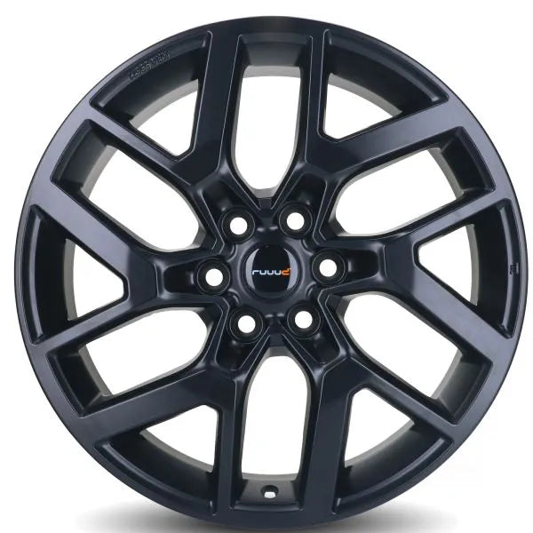 Jante en aluminium RUUUD Bastogne 7,5x19 pouces, noir mat, 6x120 ET52, pour voiture sportive ou SUV.