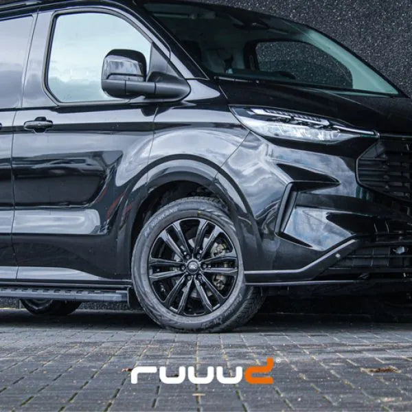 Jante en aluminium RUUUD Namur 7,5x17 en noir brillant, 6x125 mm, ET50, CTR 74.1, pour voiture.
