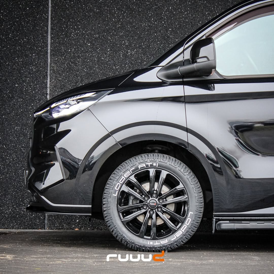 Jante en aluminium RUUUD Namur 7,5x17 pouces, noir brillant, 6x125 mm, ET50, CTR74.1, pour voiture.