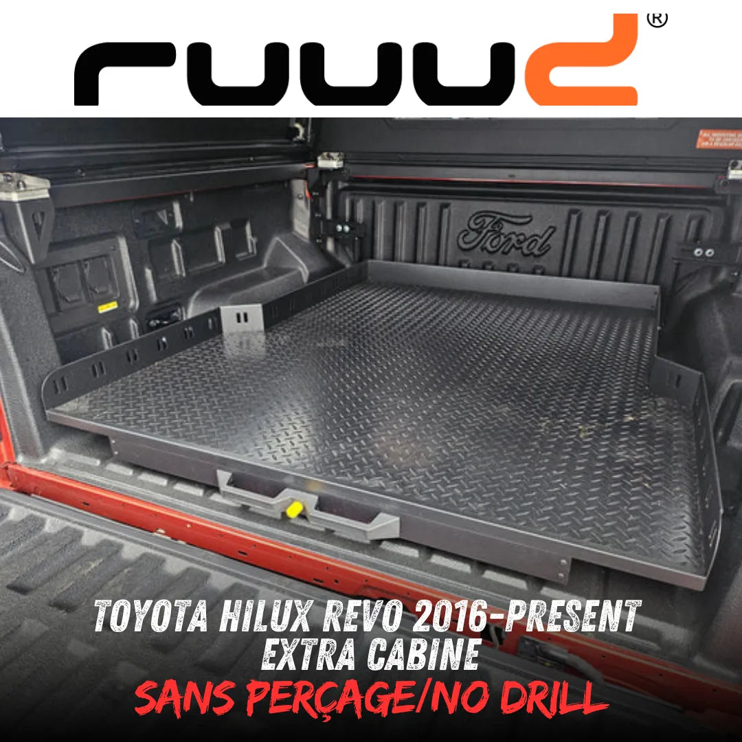 Plateau Coulissant RUUUD Toyota Hilux Revo 2016+ Extra Cab | Installation Sans Perçage sur Xperts4x4 Accessoires 4x4 Off-Road