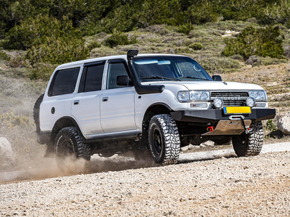Snorkel Safari 4x4 pour Toyota Land Cruiser 80, accessoire de protection en caoutchouc pour conduite tout-terrain.