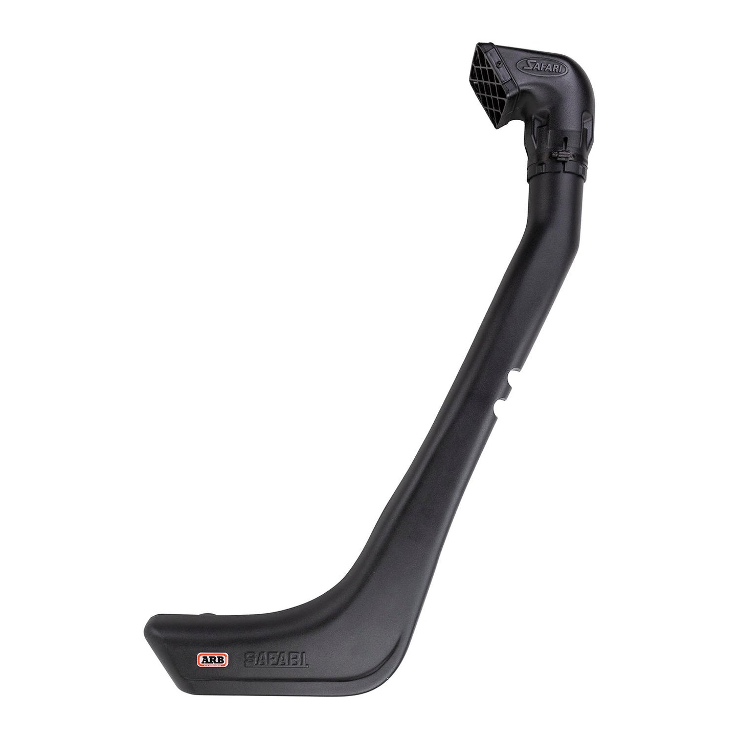 Snorkel Safari 4x4 pour Jeep Wrangler YJ 4L 87-96, pièce robuste en plastique noir pour une protection optimale en tout-terrain.