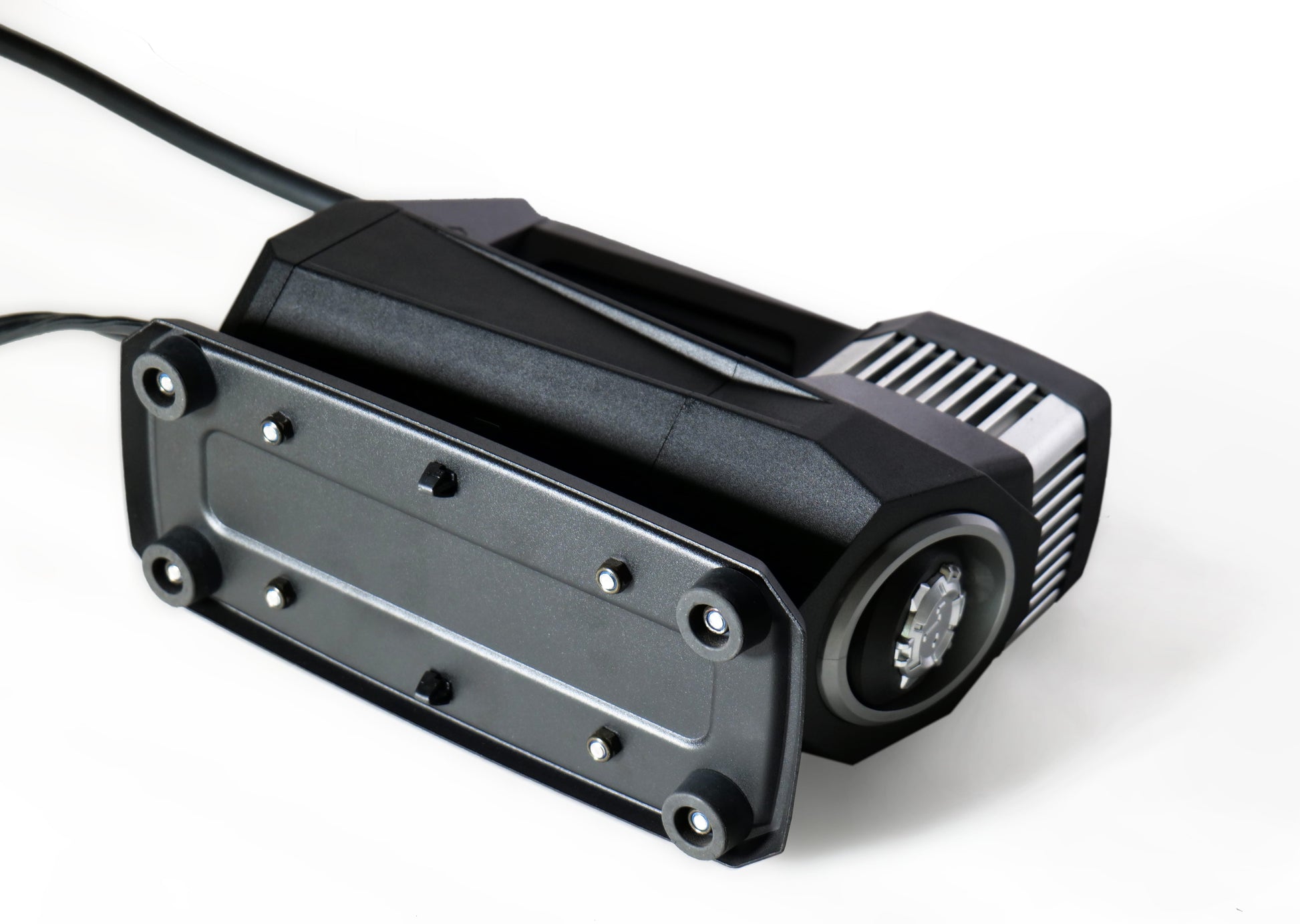Compresseur T-MAX Storm Pump 150 PSI, compresseur pour 4x4, vue du produit avec tuyau et manomètre.