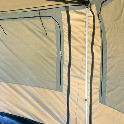 Kit de murs latéraux pour auvent 270° XT MAX de The Bush Company, extensions pour auvent robuste et pratique.