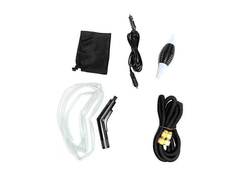 Réservoir d’eau latéral Xperts 4x4 avec pompe 12V intégrée, capacité de 17L, en plastique robuste pour véhicule tout-terrain.