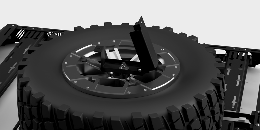 Support pour roue de secours Predator Offroad sur Xperts4x4 Accessoires 4x4 Off-Road
