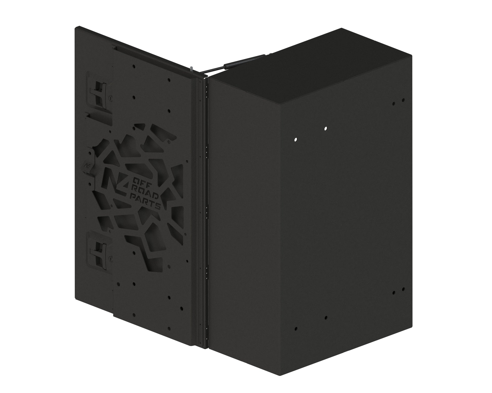 Coffre en aluminium N4-Offroad pour porte tout N4-PR3000 sur Mercedes Sprinter W907, accessoire robuste pour véhicule utilitaire.