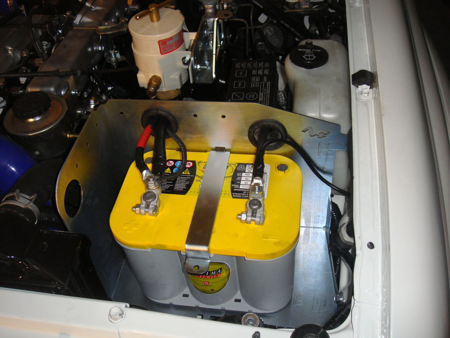 Kit de bacs à batteries en acier pour Toyota HDJ80, accessoires N4-Offroad, ensemble de deux pièces robustes pour véhicule tout-terrain.