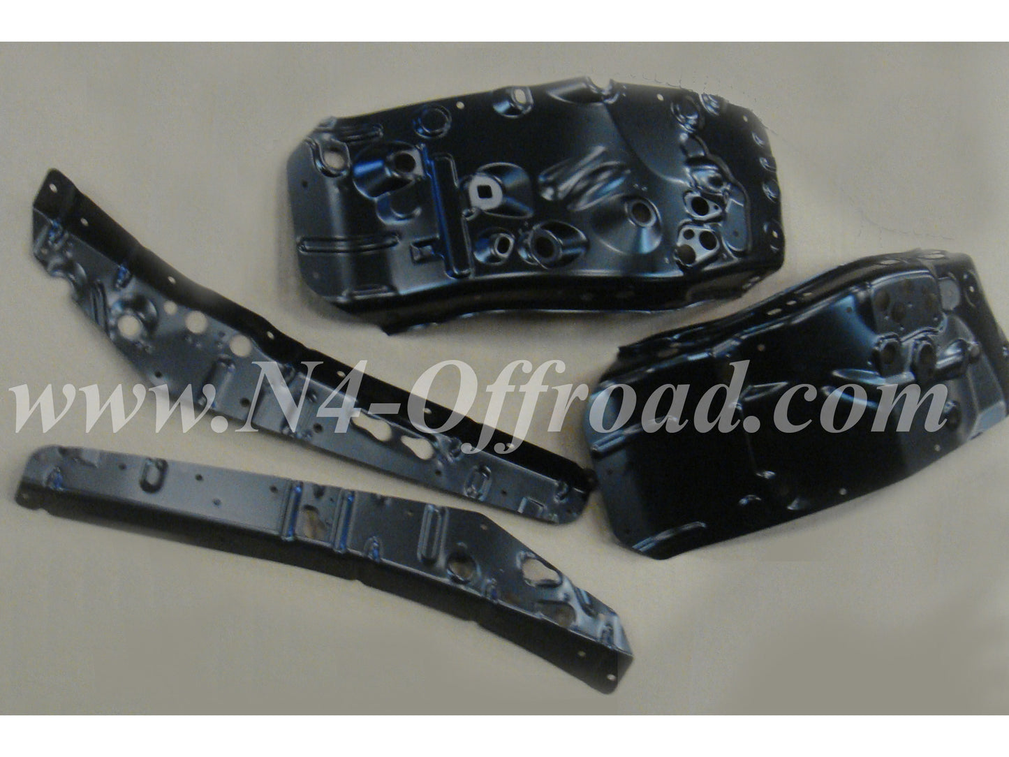 Kit de 4 renforts d'ailes avant à souder pour Toyota Land Cruiser KDJ120 KDJ125, accessoires N4-Offroad.