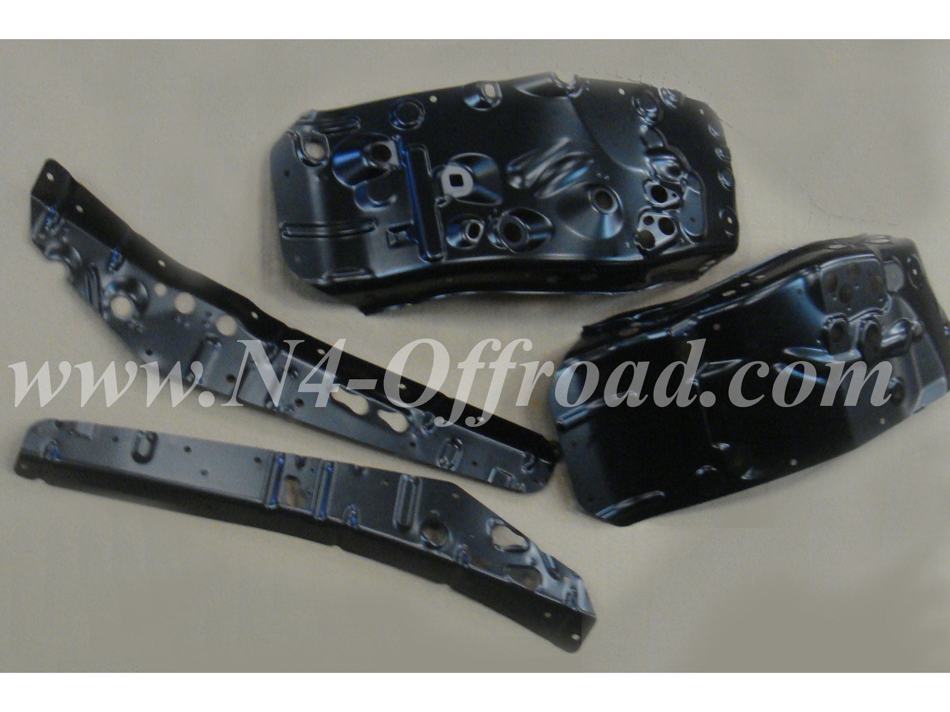 Kit de 4 renforts d'ailes avant à souder pour Toyota Land Cruiser KDJ120 KDJ125, accessoires N4-Offroad.