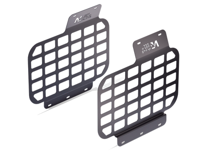 Kit supports accessoires MOLLE pour intérieur vitres arrière Suzuki Jimny 2018+ N4-Offroad, fixation pratique et robuste.