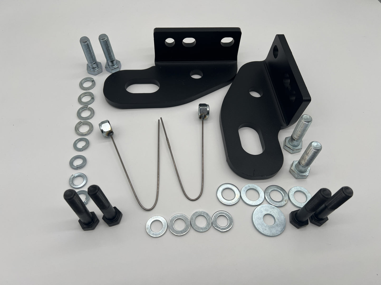 Paire d'anneaux de remorquage renforcés avant pour Toyota HDJ80, HDJ100 et Nissan Patrol Y61, accessoires N4-Offroad robustes.