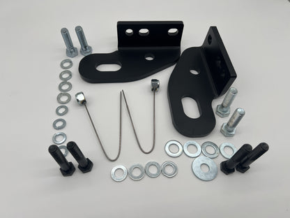 Paire d'anneaux de remorquage renforcés avant pour Toyota HDJ80, HDJ100 et Nissan Patrol Y61, accessoires N4-Offroad robustes.