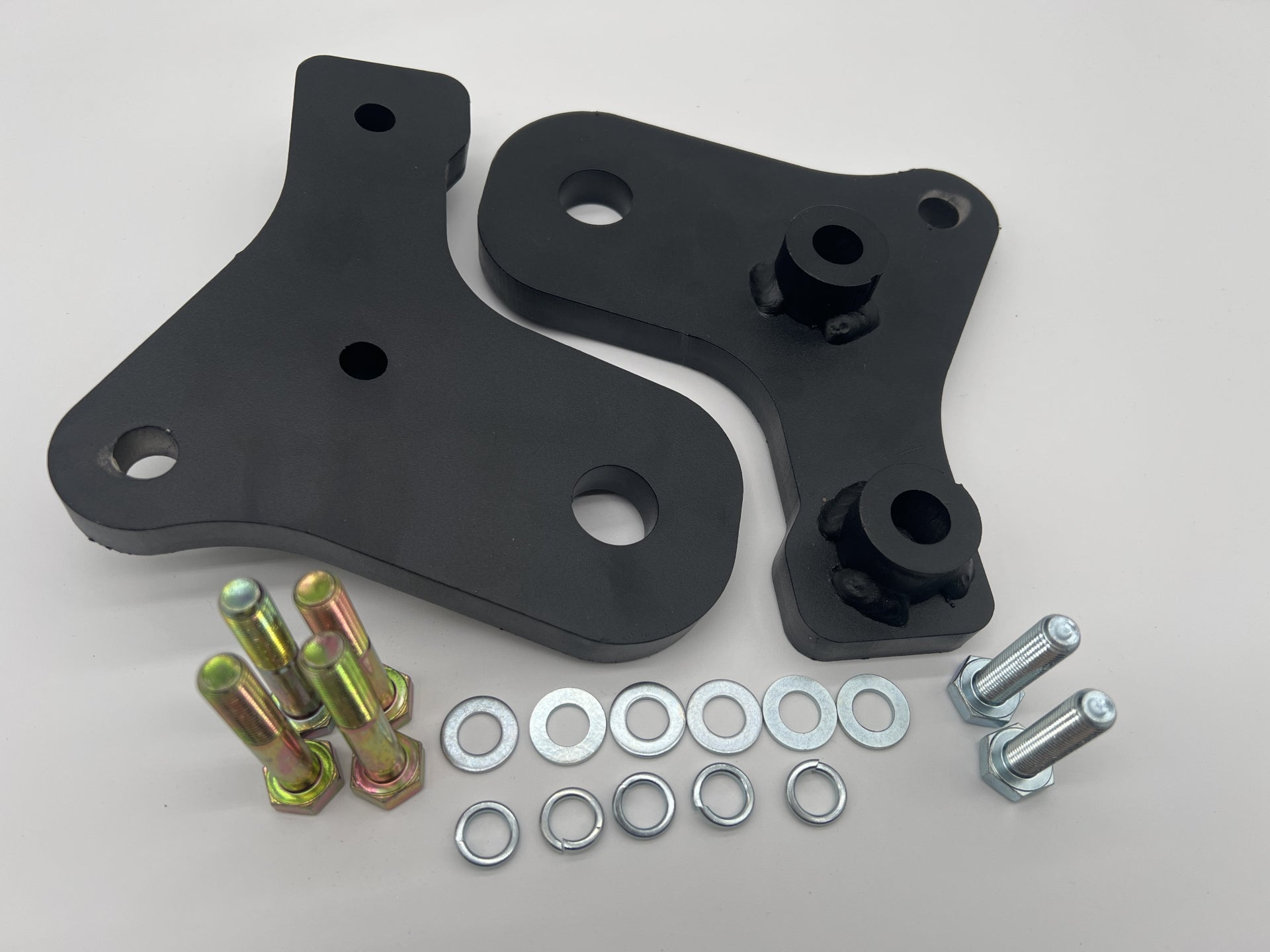 Paire d'anneaux de remorquage renforcés pour Toyota Land Cruiser Série 7 après 2007, accessoires N4-Offroad, avant, rallongés.
