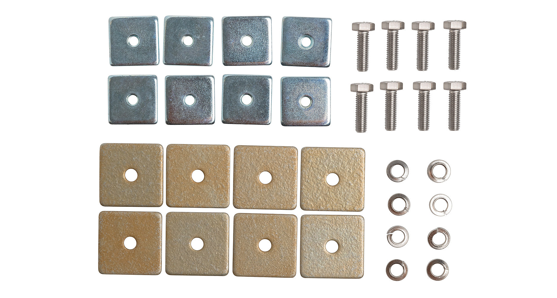 Kit de fixation Backbone 8 boulons pour rack Rhino-Rack, accessoires de montage robustes pour porte-bagages.