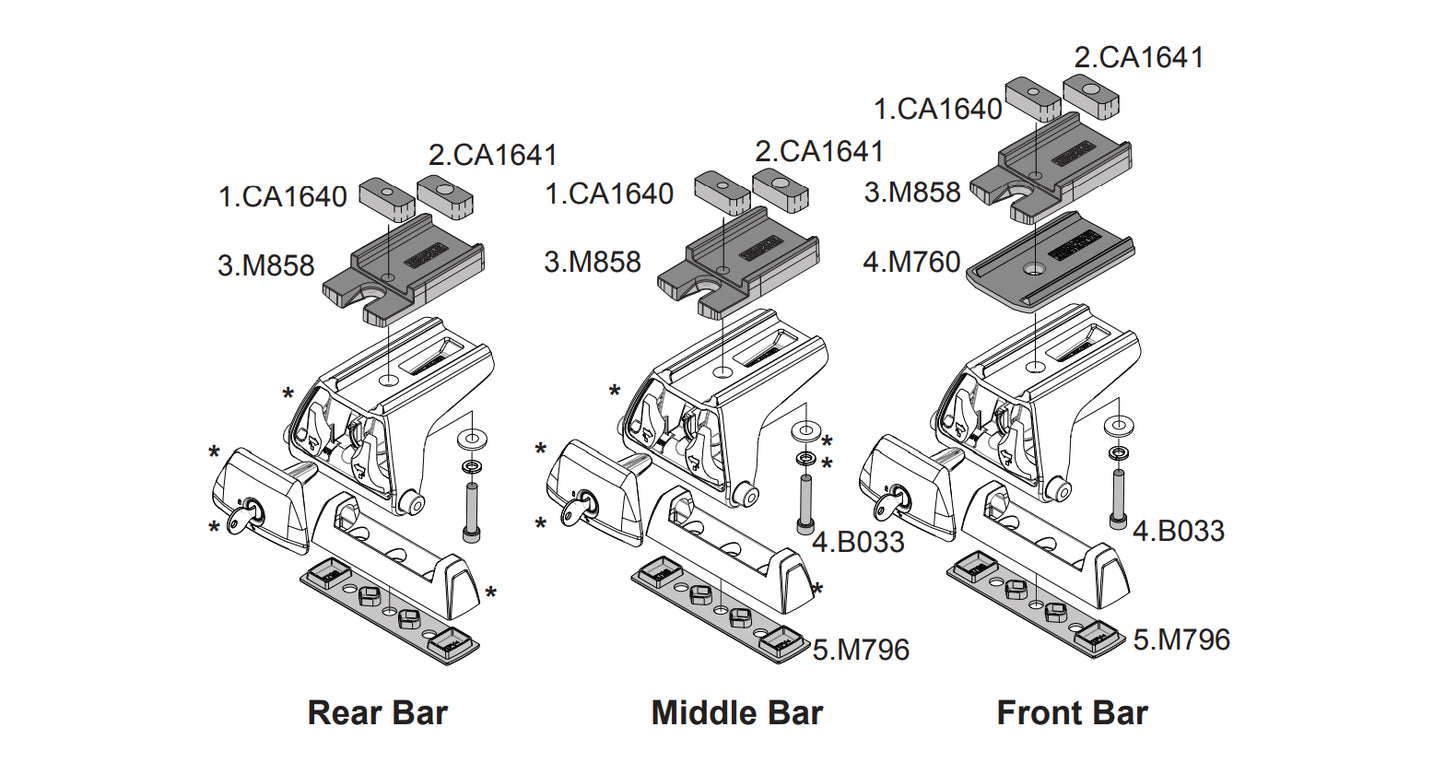 Cales de réhausse pour galerie Pioneer Jeep Wrangler JK RLT600 - RHINO-RACK sur Xperts4x4 Accessoires 4x4 Off-Road