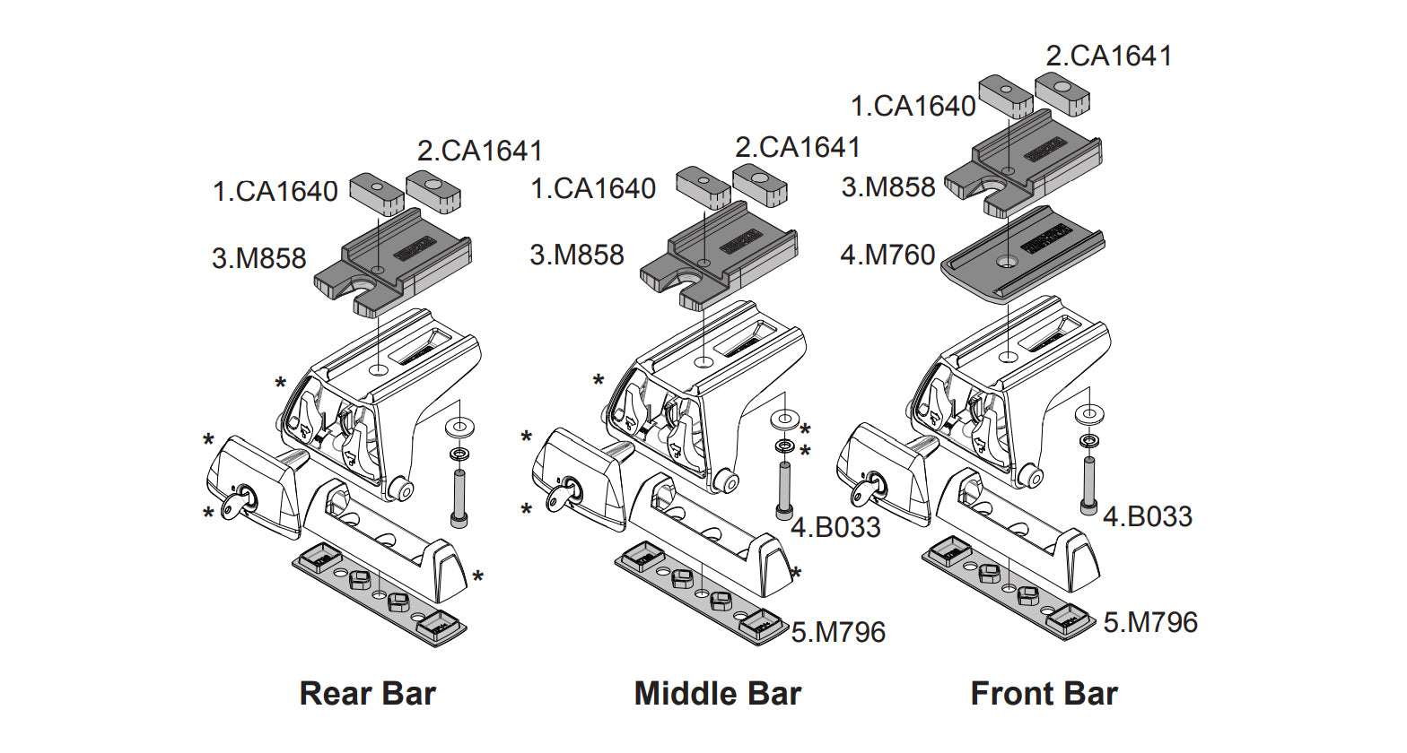 Cales de réhausse pour galerie Pioneer Jeep Wrangler JK RLT600 - RHINO-RACK sur Xperts4x4 Accessoires 4x4 Off-Road