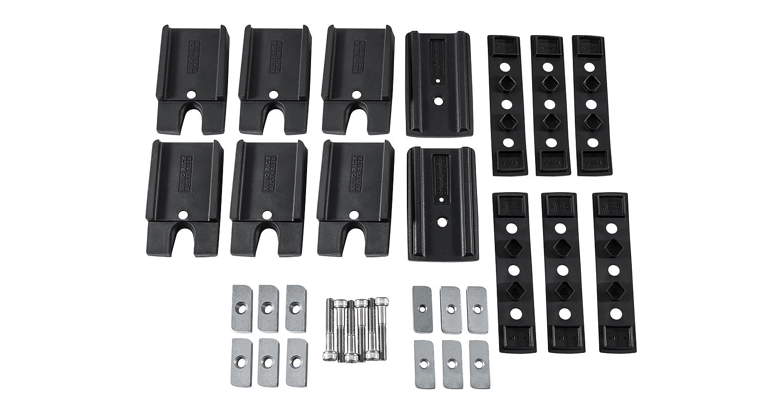 Cales de réhausse pour galerie Pioneer Jeep Wrangler JK RLT600 - RHINO-RACK sur Xperts4x4 Accessoires 4x4 Off-Road