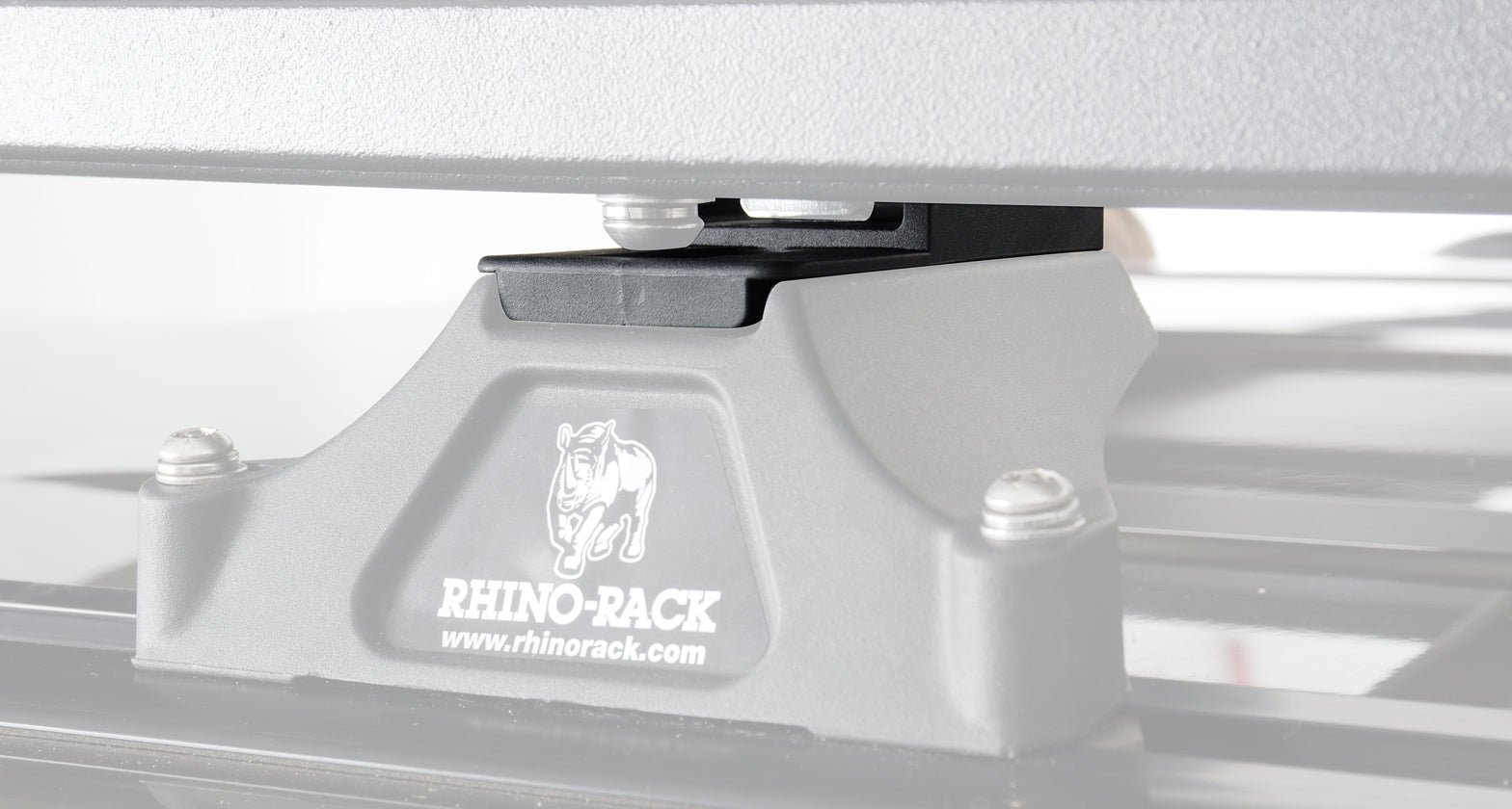 Cales pour galerie Rhino-Rack Pioneer, accessoires pour fixation de toit de véhicule, en plastique noir.