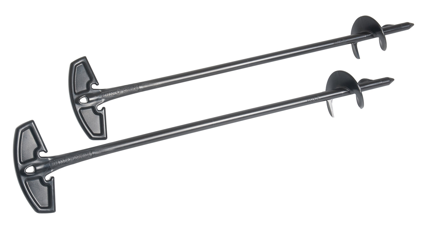 Kit d'ancrage sable Heavy Duty pour auvent RHINO-RACK, accessoires robustes pour fixation d'auvent.