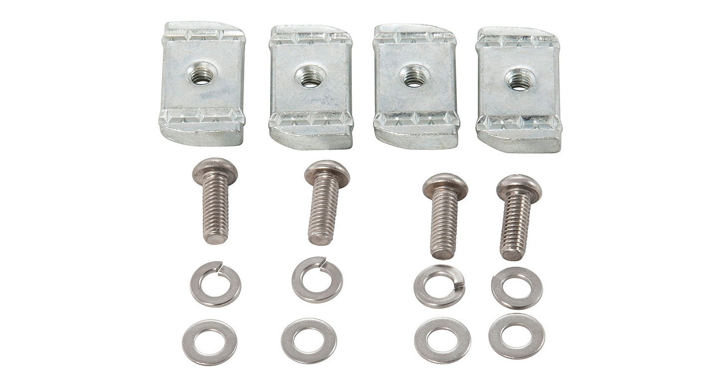 Kit fixation système Rotopax pour galerie Pioneer Rhino-Rack, accessoires robustes pour transport sécurisé.
