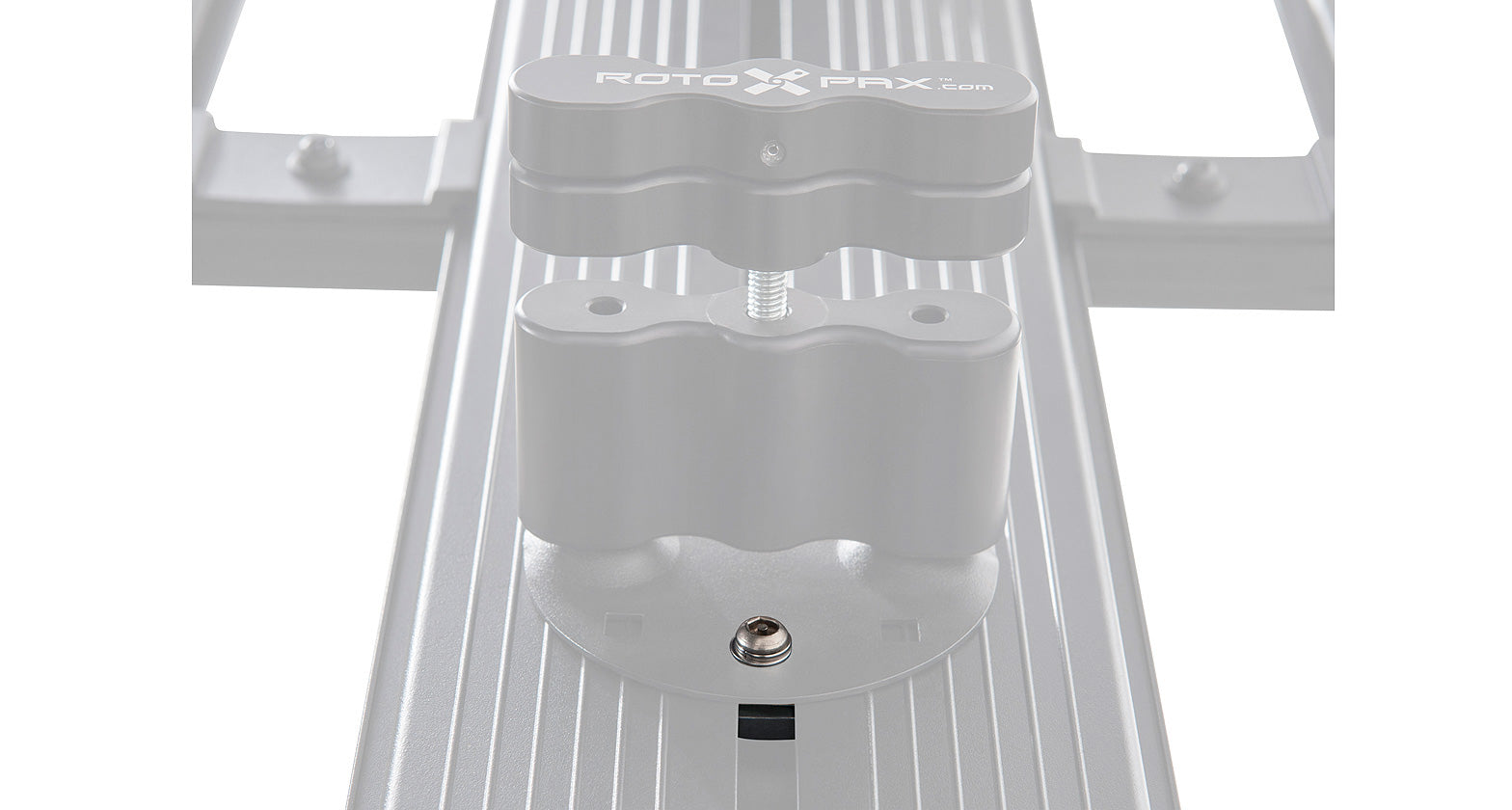 Kit fixation système Rotopax pour galerie Pioneer Rhino-Rack, accessoires robustes pour transporter du carburant en toute sécurité.