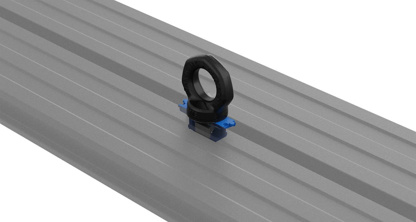 Oeillets d'arrimage RHINO-RACK pour galerie ou barres de toit, pack de 4, accessoires robustes pour fixation sécurisée.