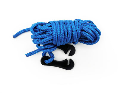 Paire de cordes de maintien bleues pour auvent Batwi, accessoires Rhinorack, fixations robustes pour auvent Rhino-Rack.
